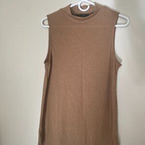 Banana Republic Women's Toffee Sleeveless Mock Neck